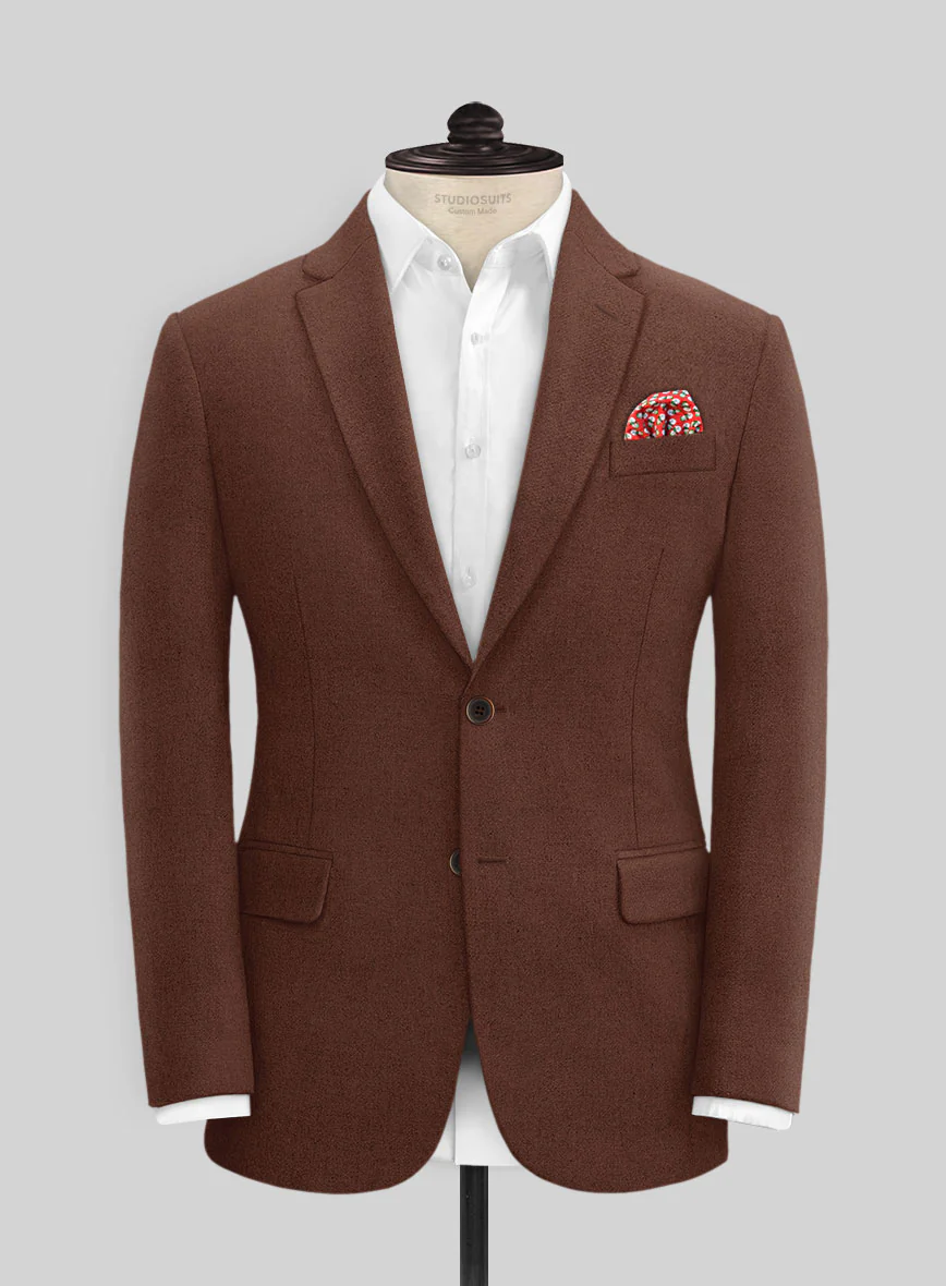 Naples Chestnut Tweed Jacket - Image 3