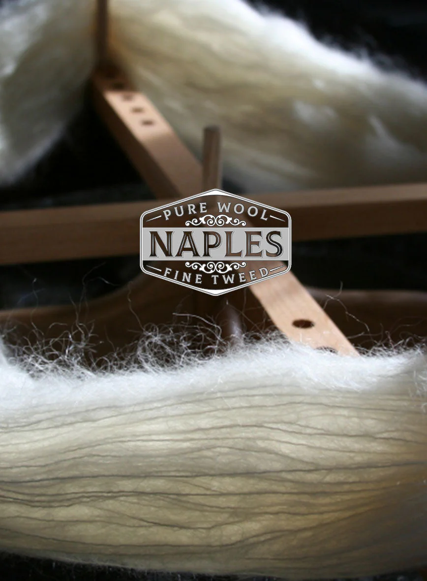 Naples Derby Green Tweed Double Breasted Jacket - Image 4