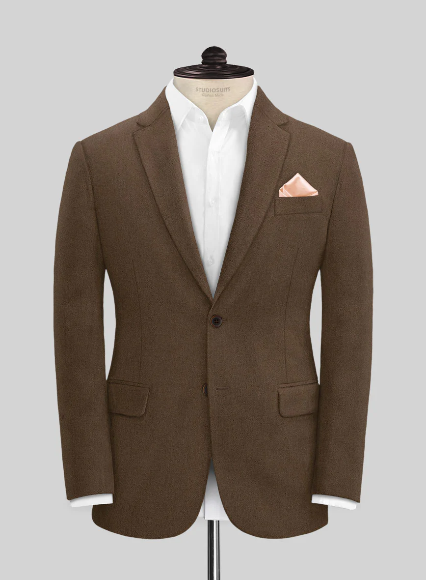 Naples Espresso Brown Tweed Jacket - Image 2