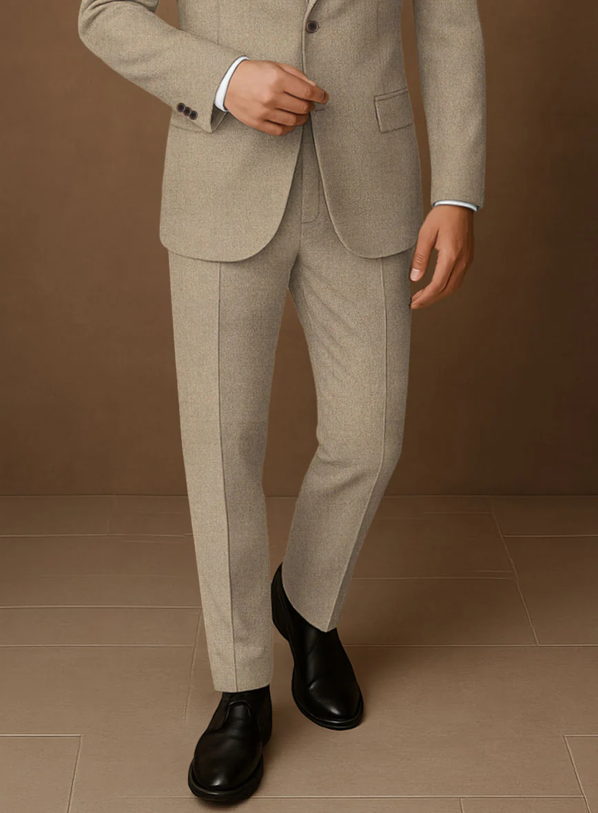 Naples Gondola Beige Tweed Pants - Image 2