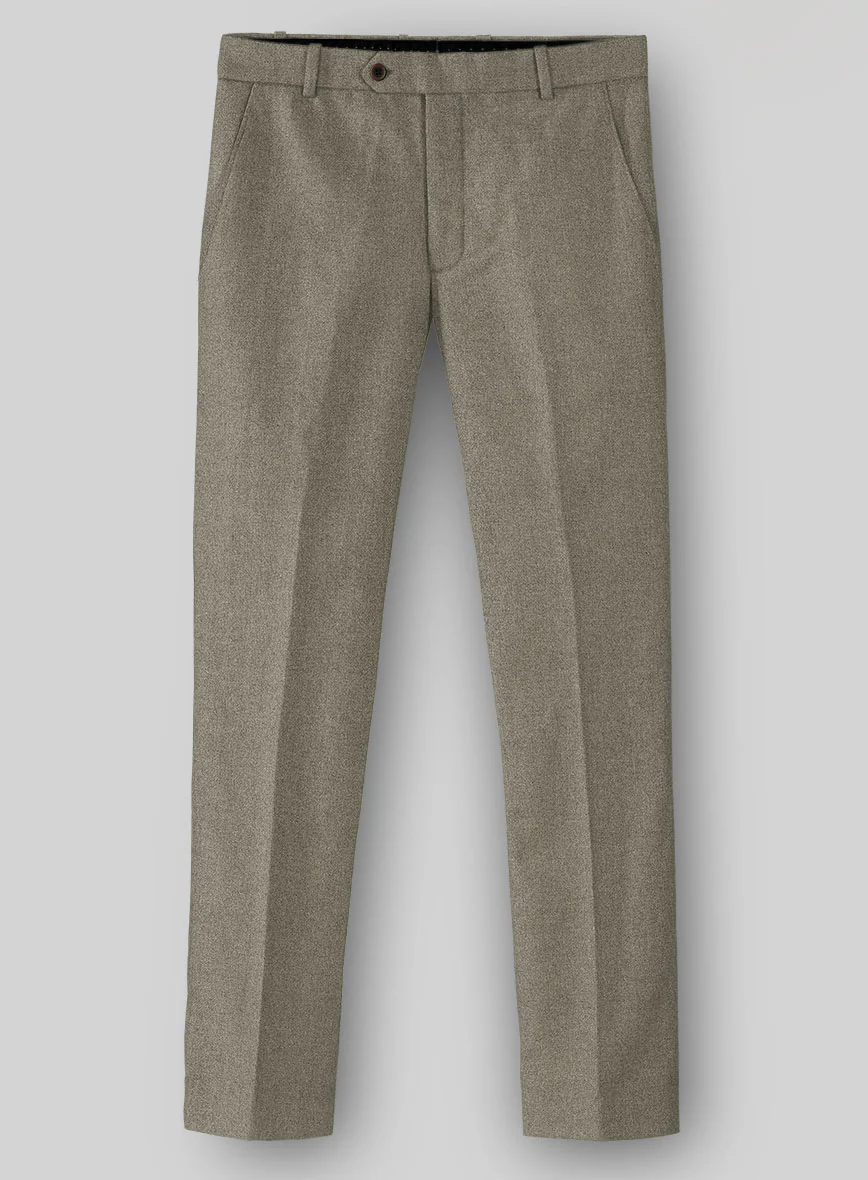 Naples Greige Tweed Pants