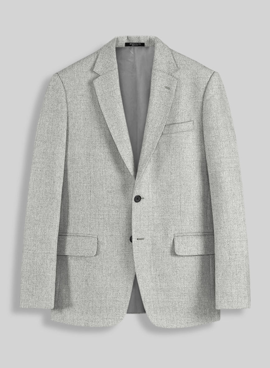 Naples Ice Gray Tweed Suit - Image 3