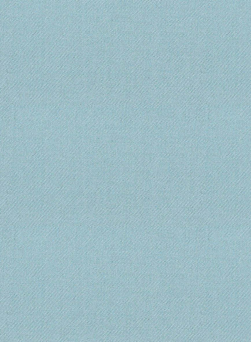 Naples Light Blue Tweed Double Breasted Suit - Image 4