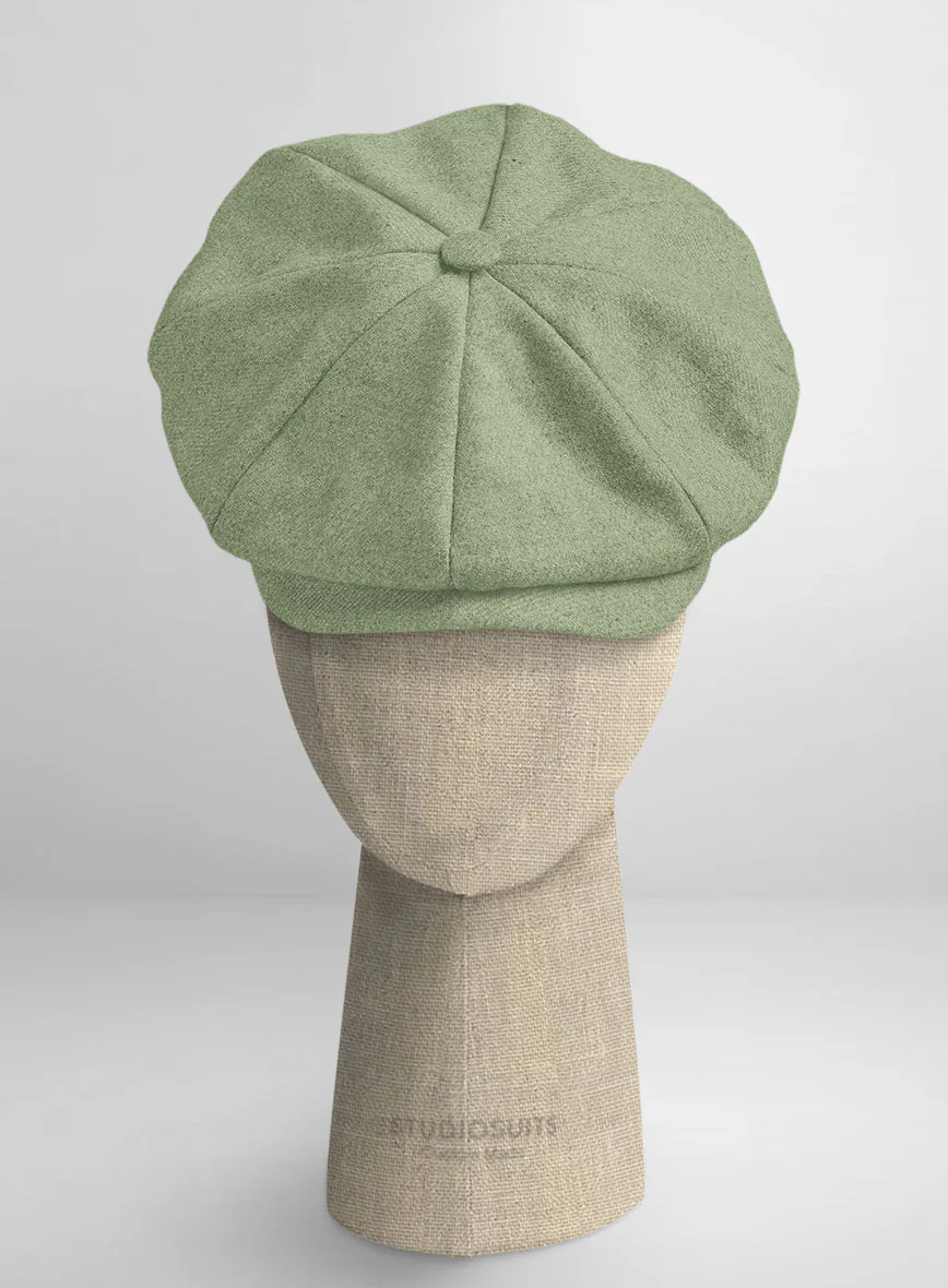 Naples Light Green Tweed Newsboy Cap