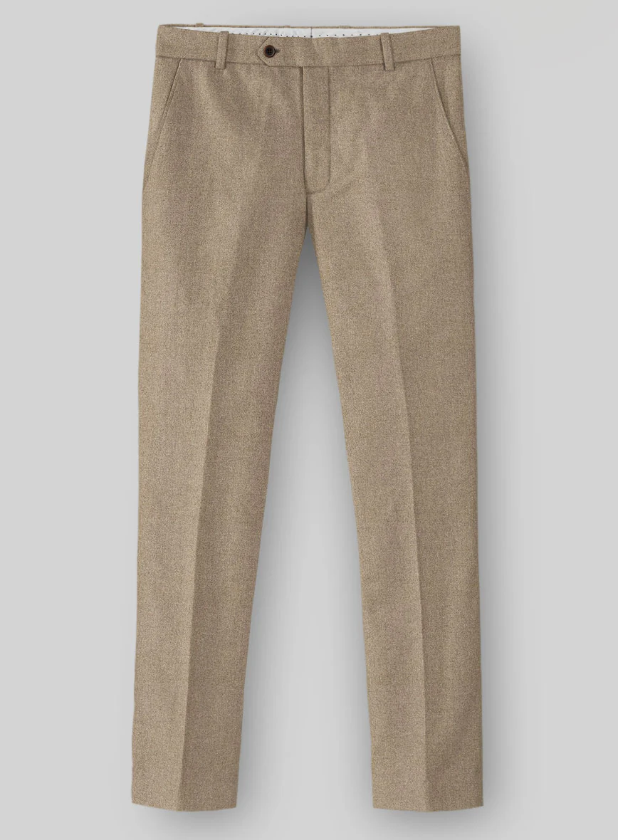 Naples Muted Beige Tweed Pants