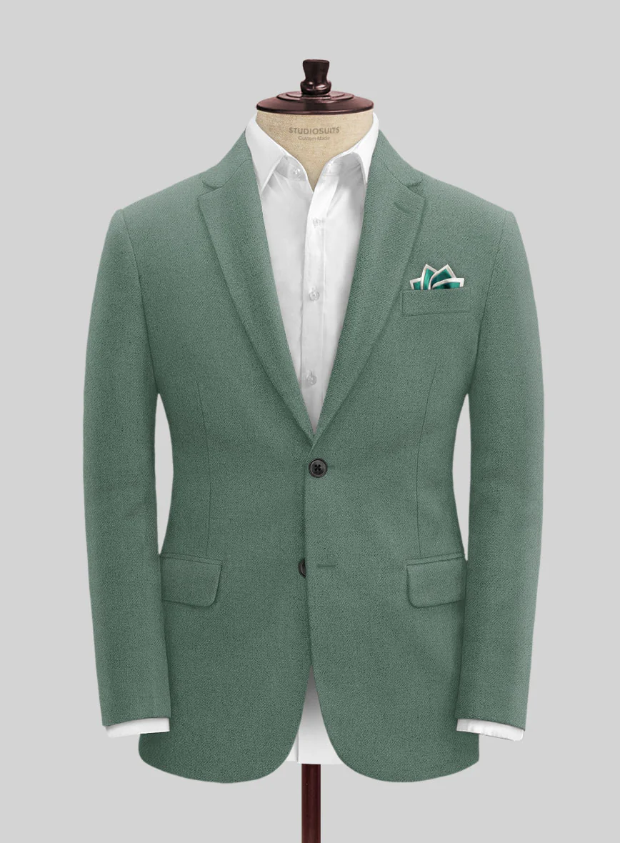 Naples Muted Green Tweed Jacket