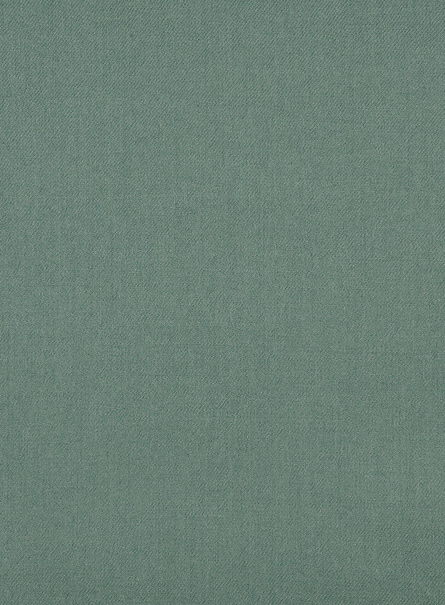 Naples Muted Green Tweed Pea Coat - Image 3