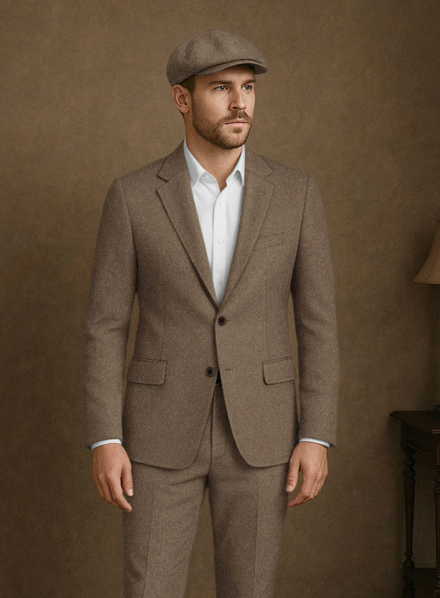 Naples Oak Wood Tweed Suit - Image 4