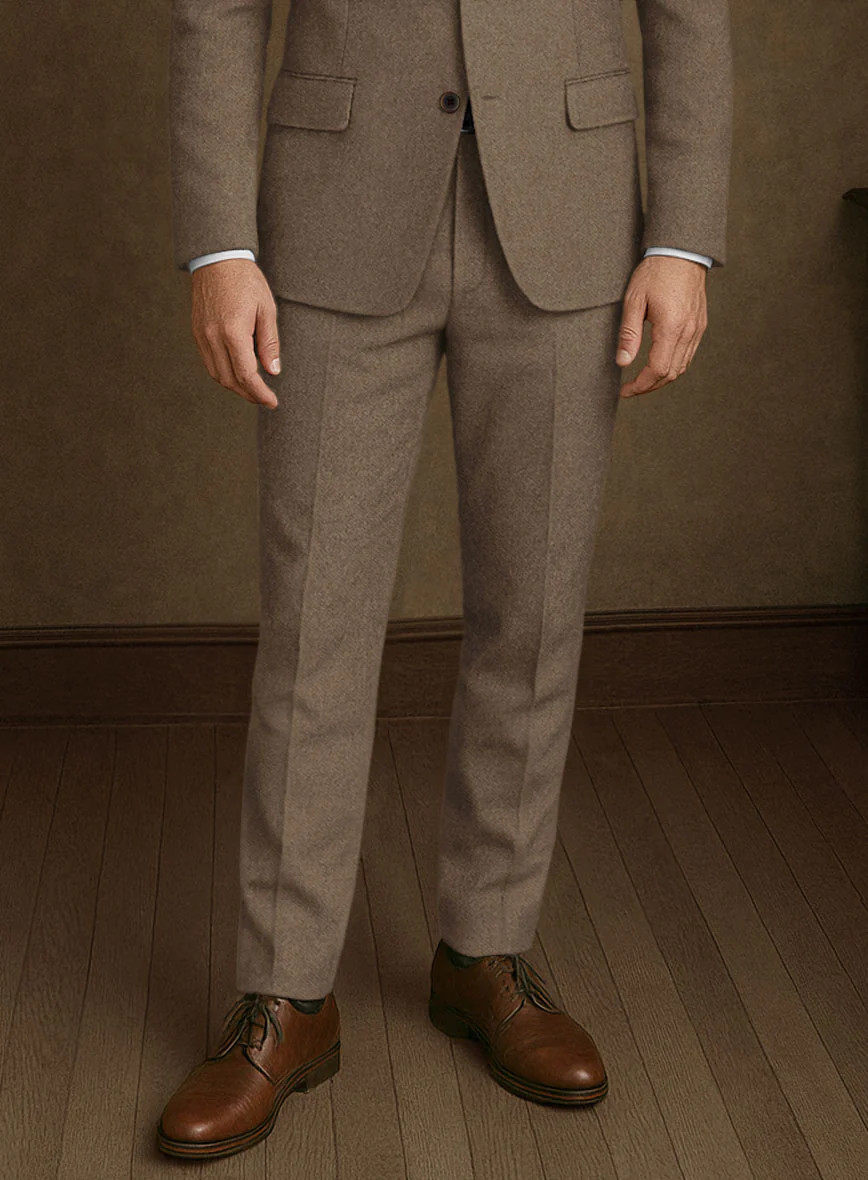Naples Oak Wood Tweed Suit - Image 8