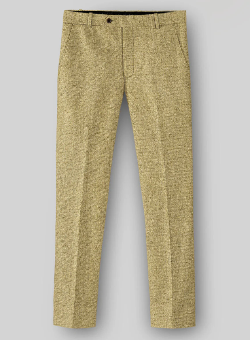 Naples Ochre Yellow Tweed Pants