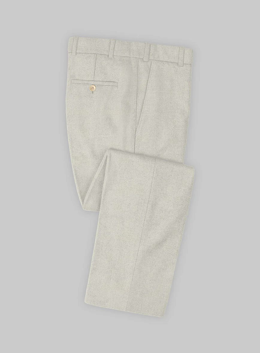 Naples Off White Tweed Pants - Image 3