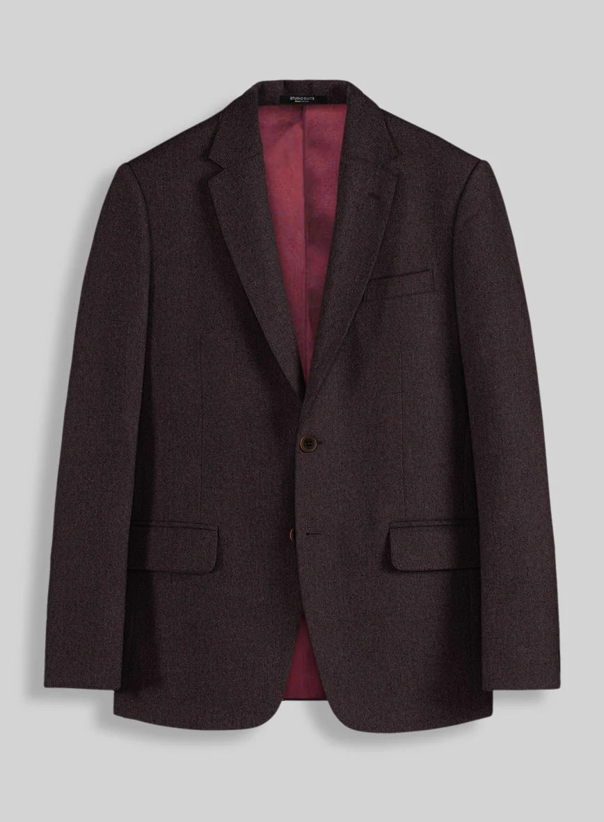 Naples Opera Wine Tweed Jacket