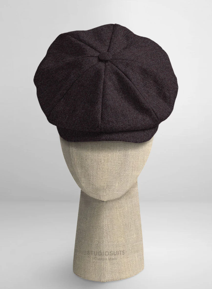 Naples Opera Wine Tweed Newsboy Cap