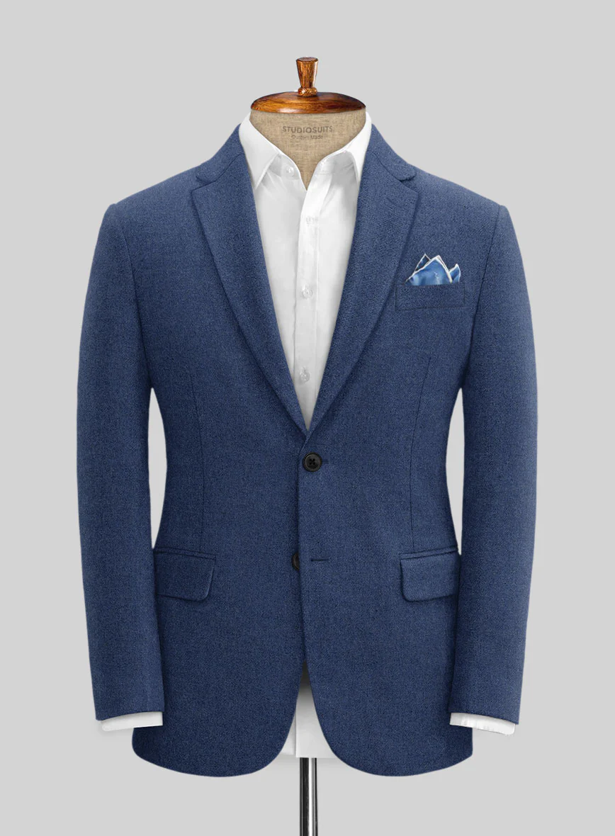 Naples Powder Blue Tweed Jacket