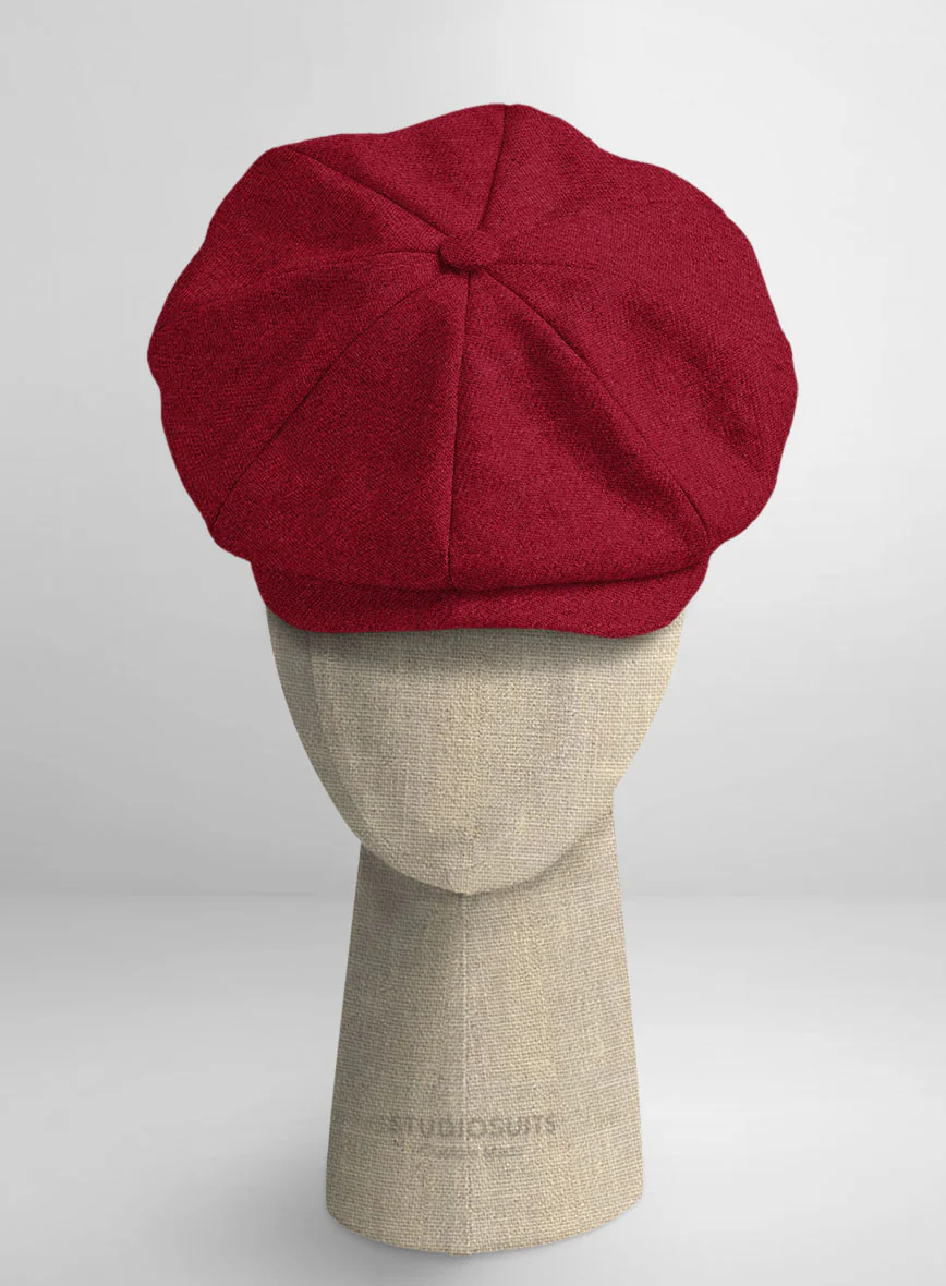 Naples Red Tweed Newsboy Cap