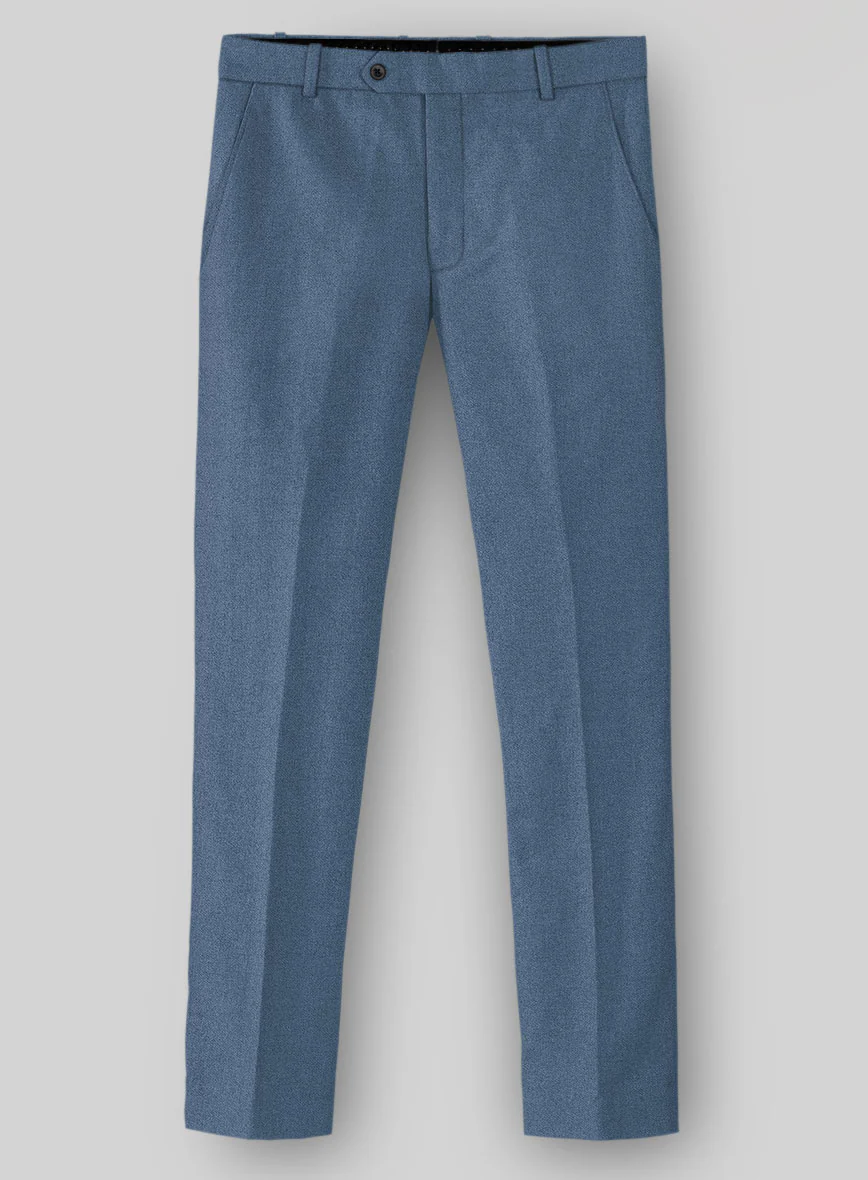 Naples Retro Blue Tweed Pants