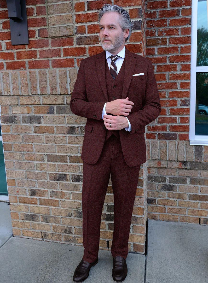 Naples Sangria Tweed Suit - Image 2