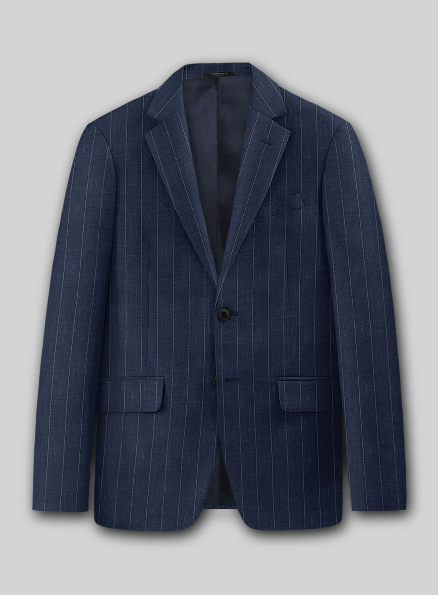Napolean Artisan Band Blue Wool Jacket