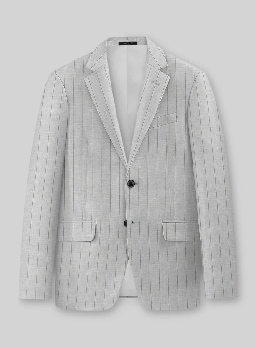 Napolean Artisan Band Gray Wool Jacket