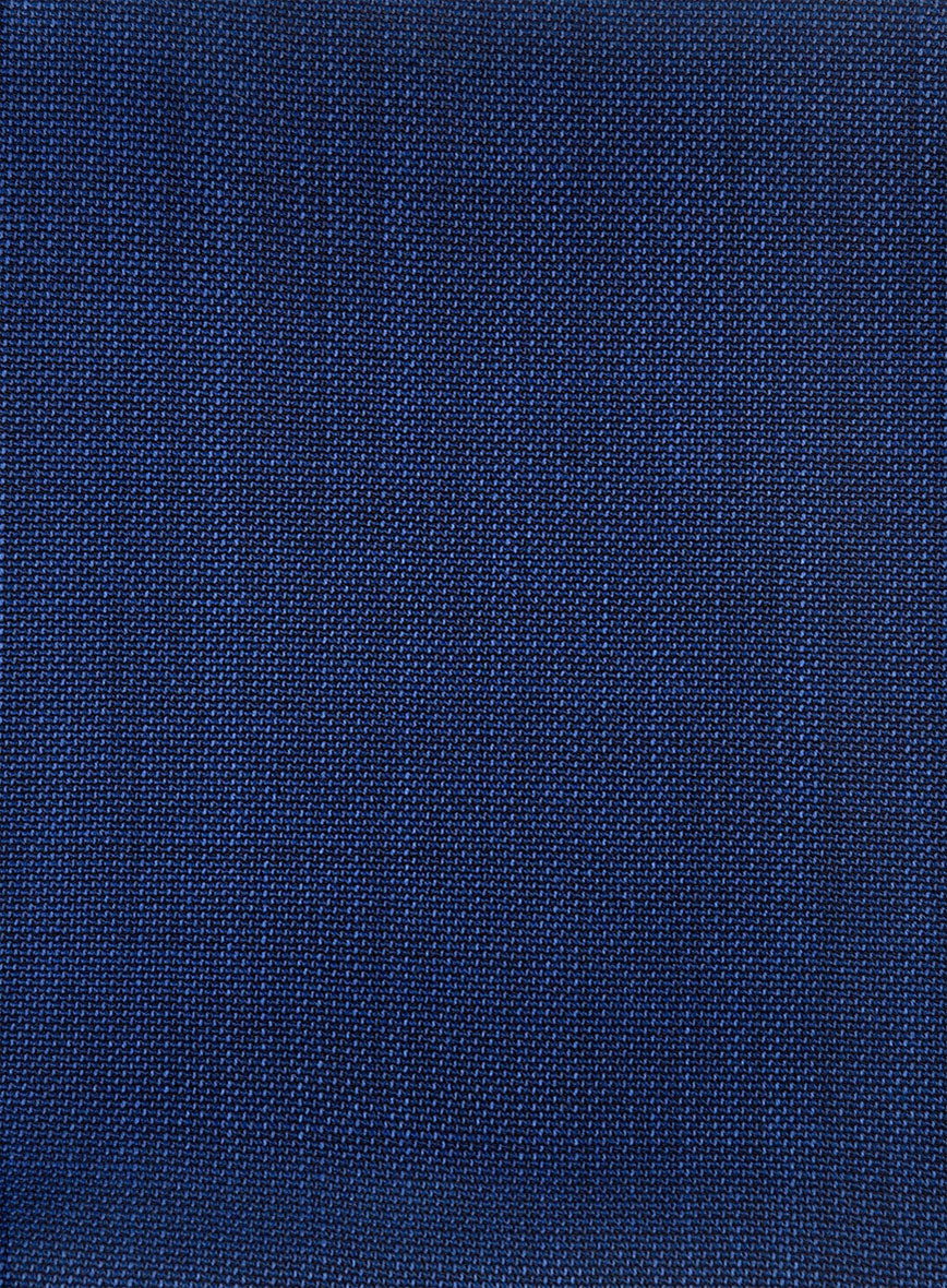 Napolean Arvett Basket Weave Blue Wool Suit - Image 7