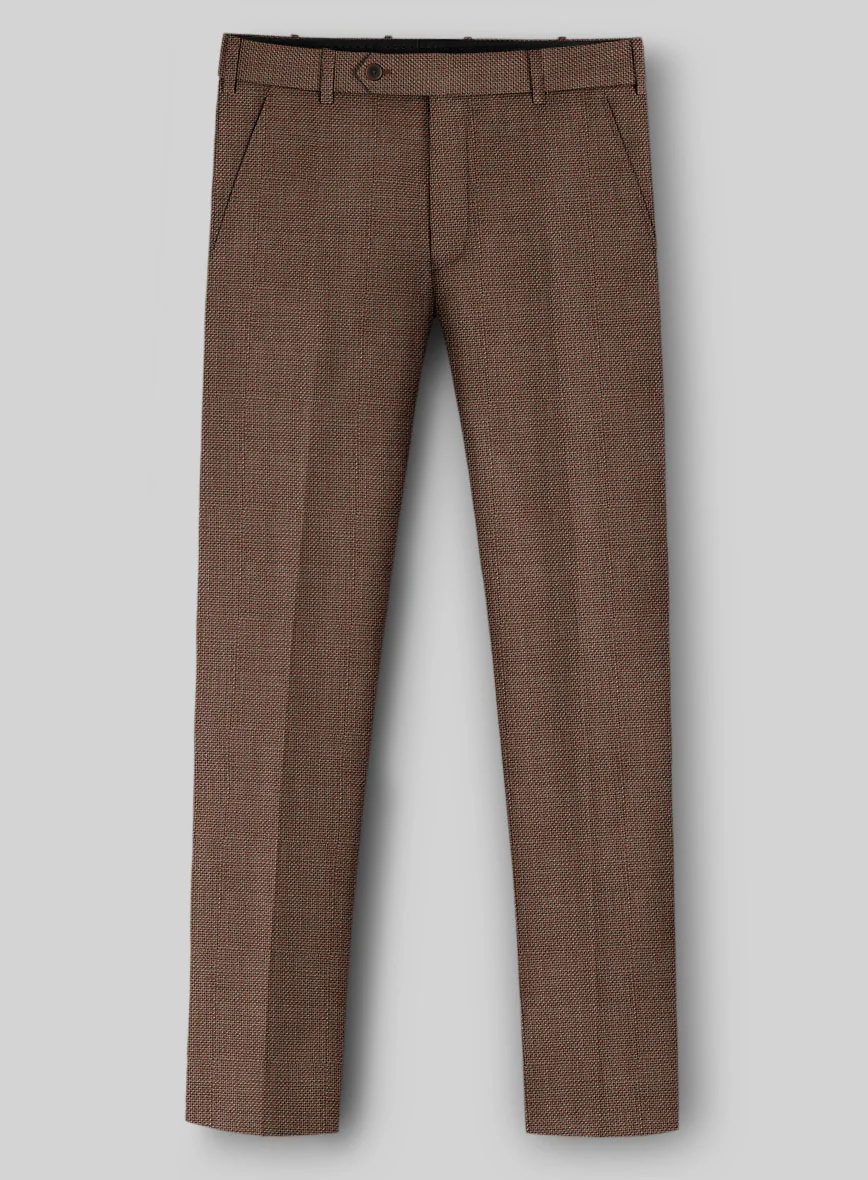 Napolean Arvett Basket Weave Brown Wool Suit - Image 6