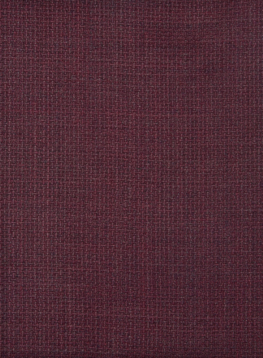 Napolean Basket Weave Wine Wool Pants - Image 3