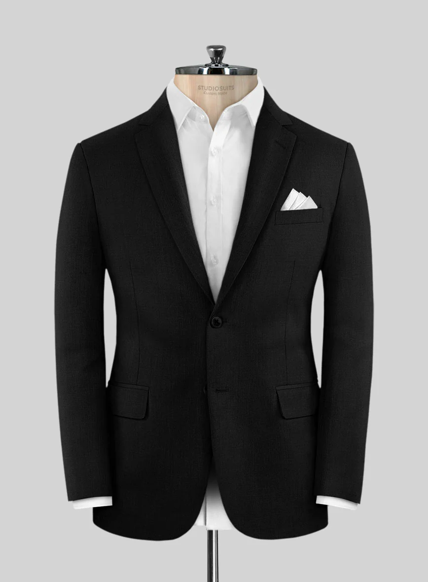 Napolean Black Wool Jacket - Image 3