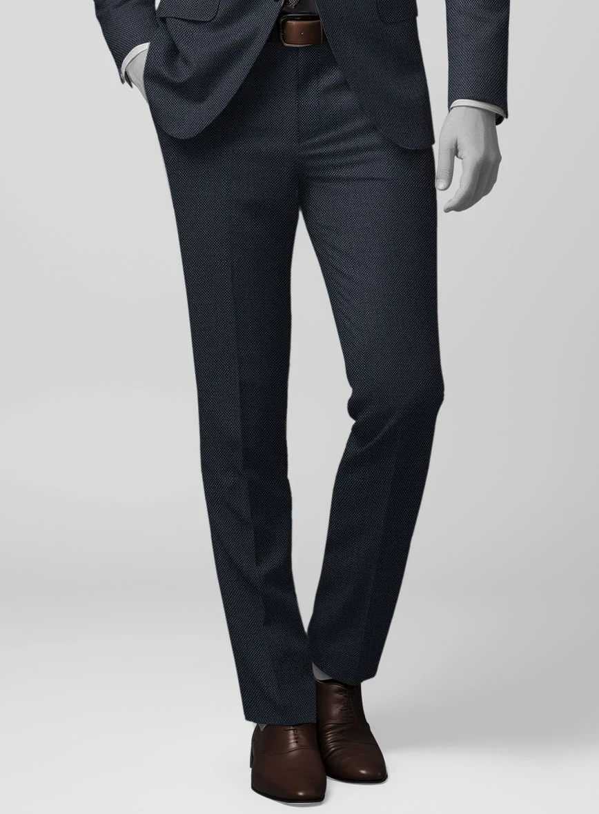 Napolean Blue Birdseye Wool Pants