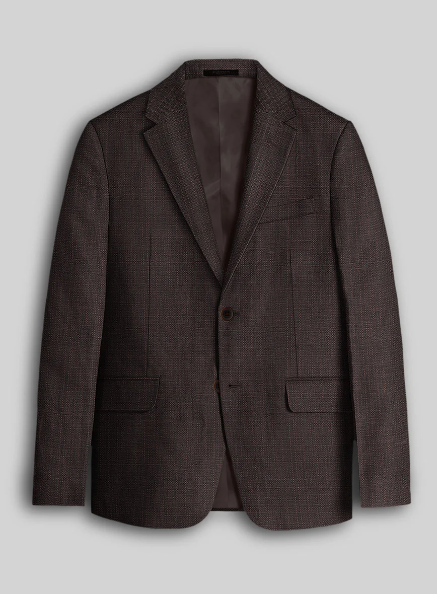 Napolean Bob Weave Rust Wool Jacket