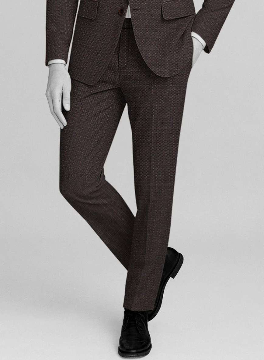 Napolean Bob Weave Rust Wool Pants