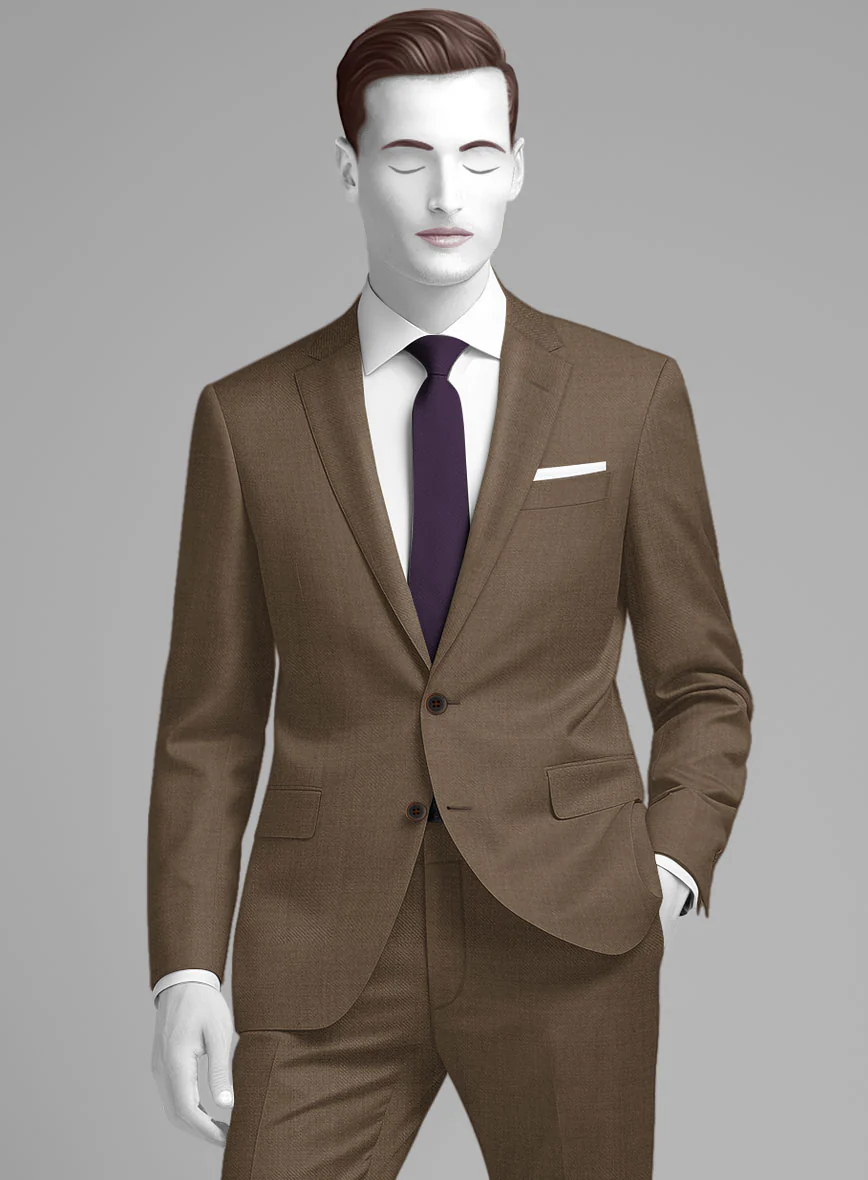 Napolean Brown Wool Jacket - Image 2