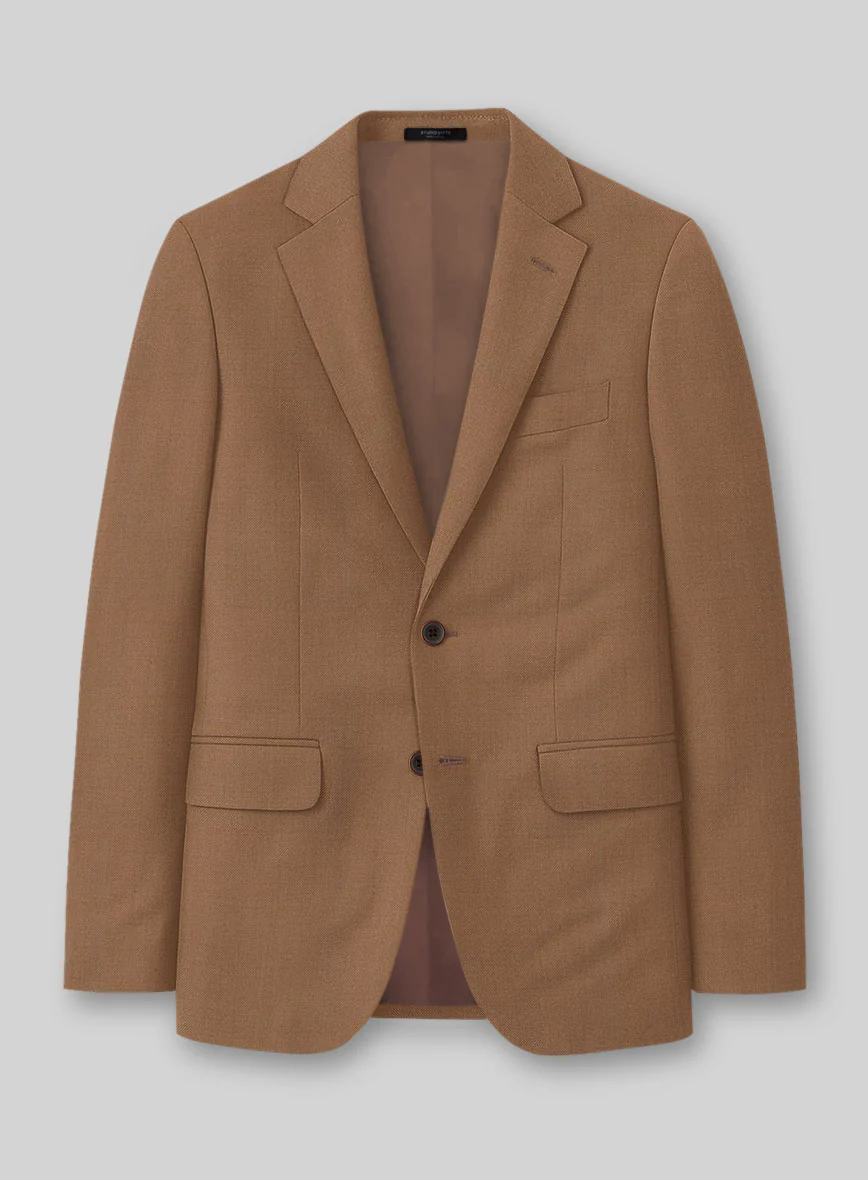 Napolean Caramel Brown Wool Jacket