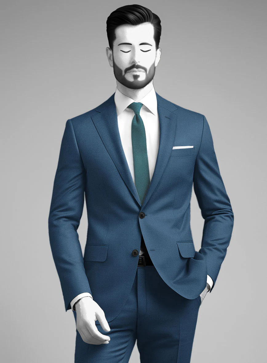 Napolean Casa Blue Wool Jacket - Image 2