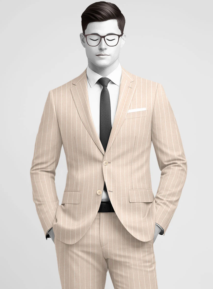 Napolean Como Bar Beige Wool Jacket - Image 2