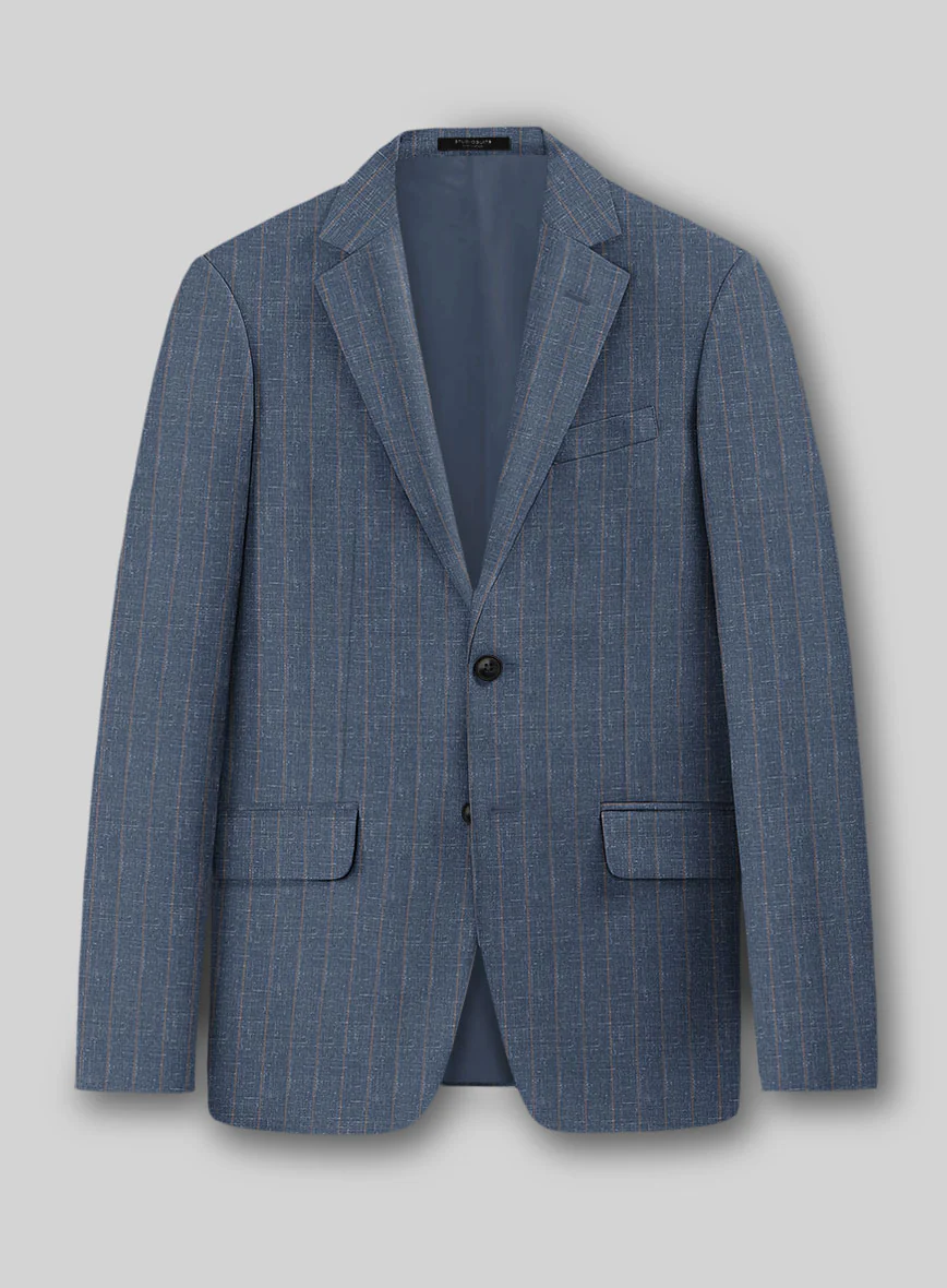Napolean Como Bar Blue Wool Jacket