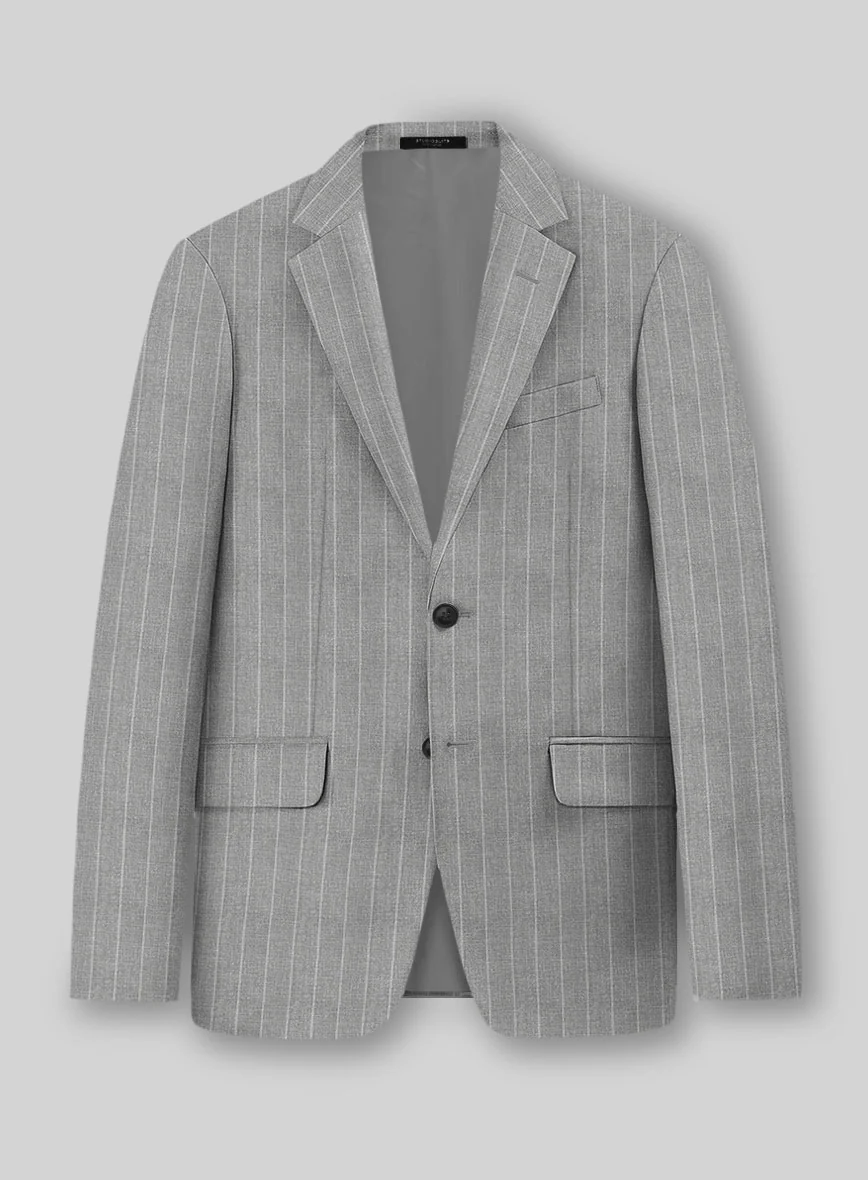 Napolean Como Bar Gray Wool Jacket