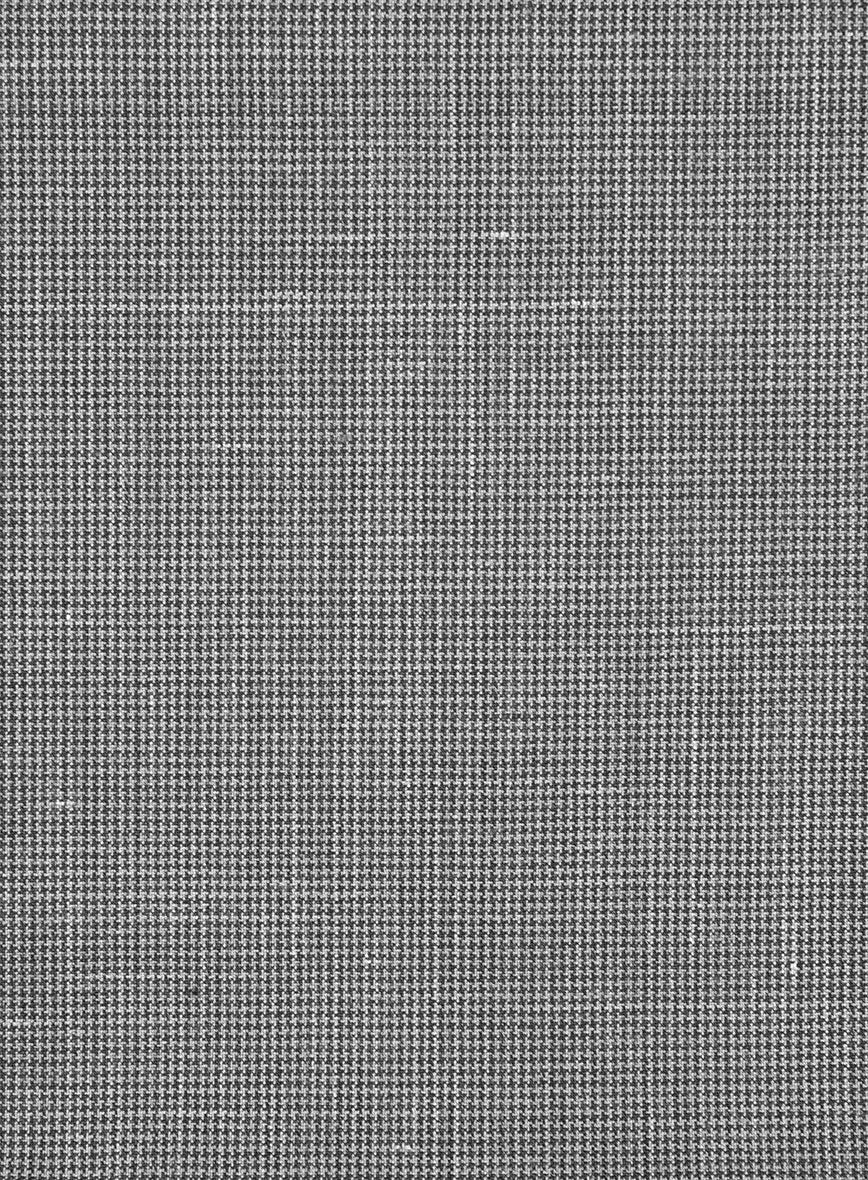 Napolean Costa Mini Houndstooth Gray Wool Jacket - Image 3