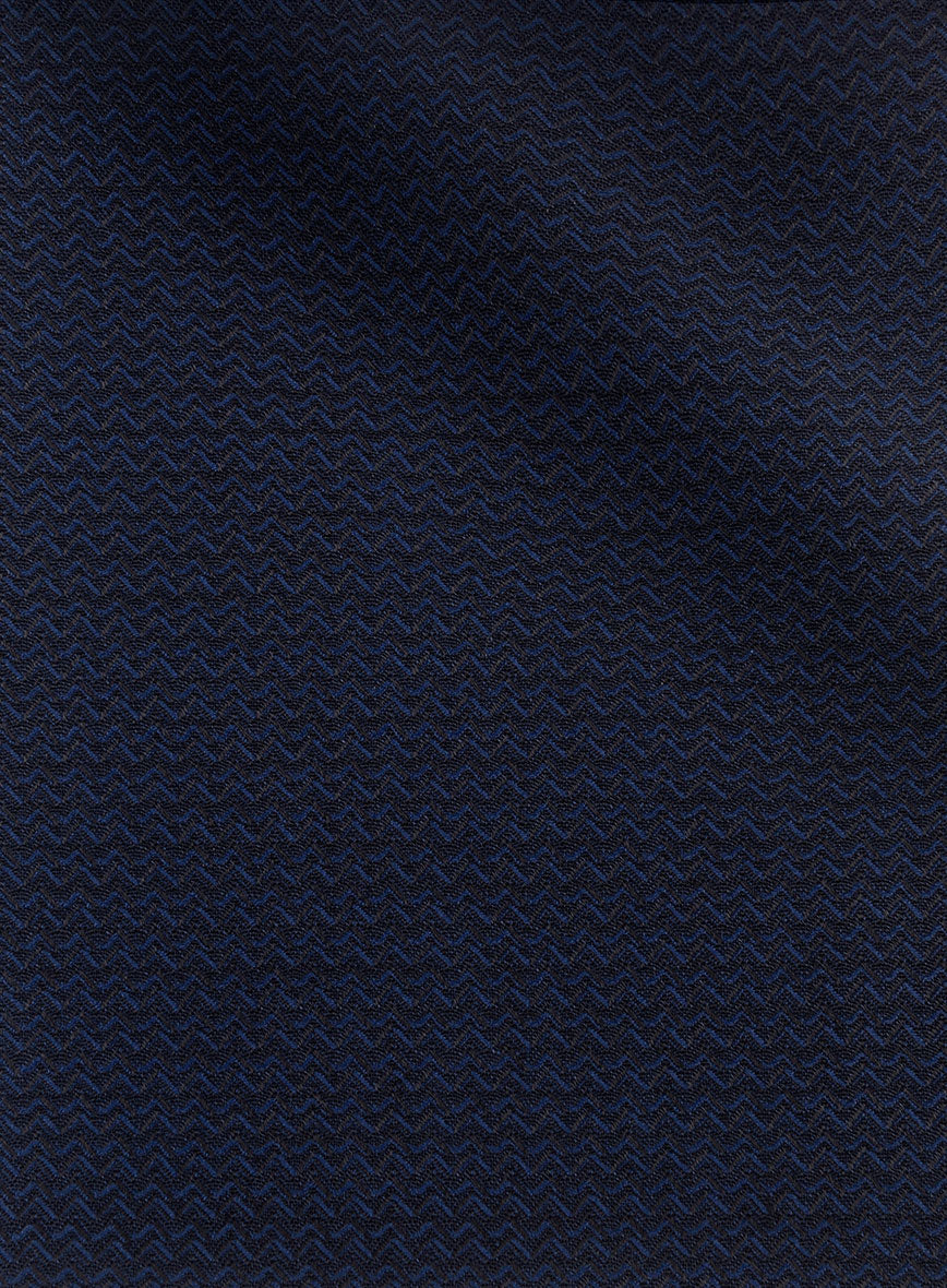 Napolean Dalmoro Chevron Weave Royal Blue Wool Jacket - Image 3
