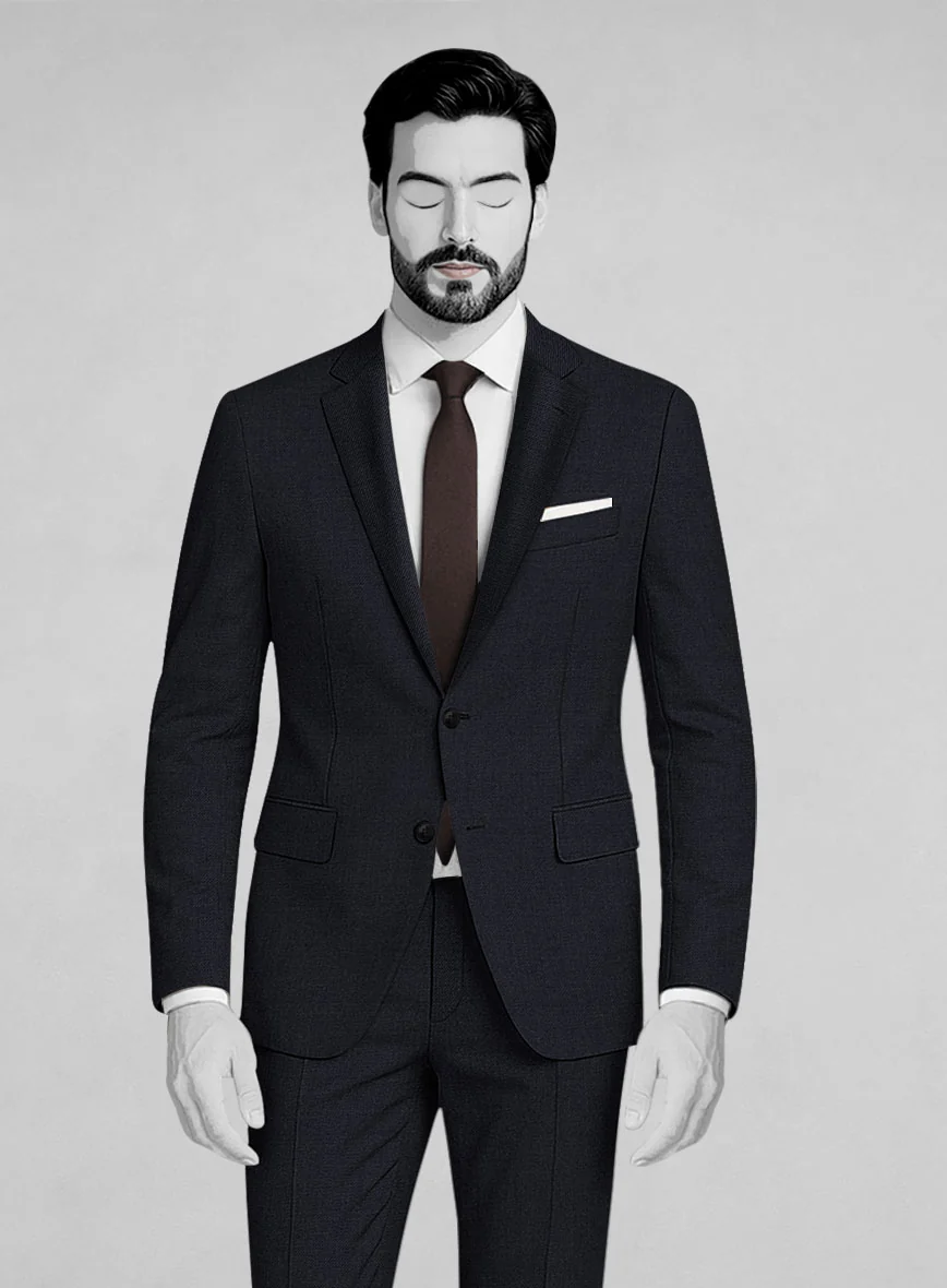 Napolean Dark Blue Wool Jacket - Image 2