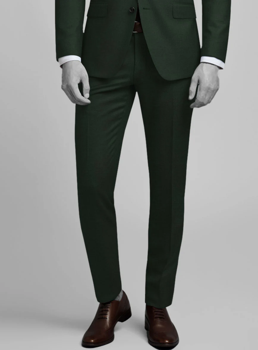 Napolean Dark Green Wool Suit - Image 4