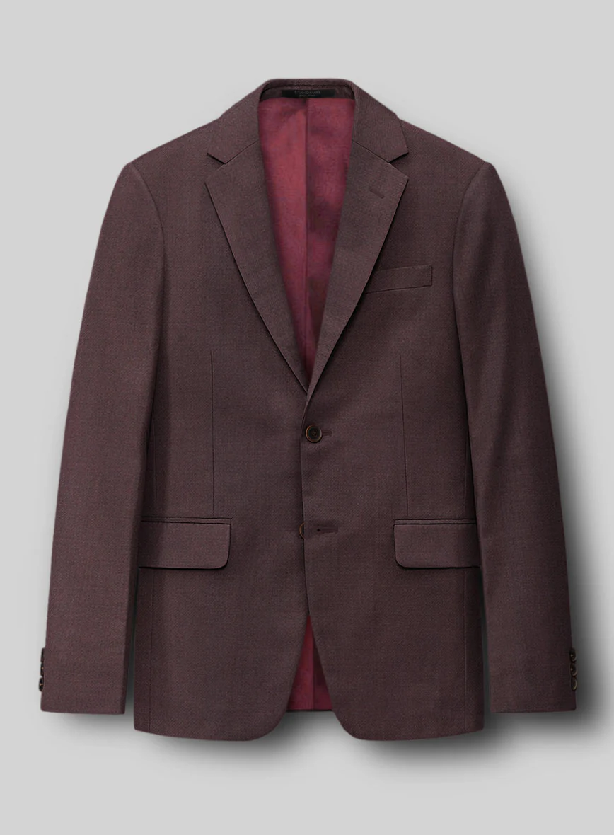 Napolean Dark Wine Wool Jacket