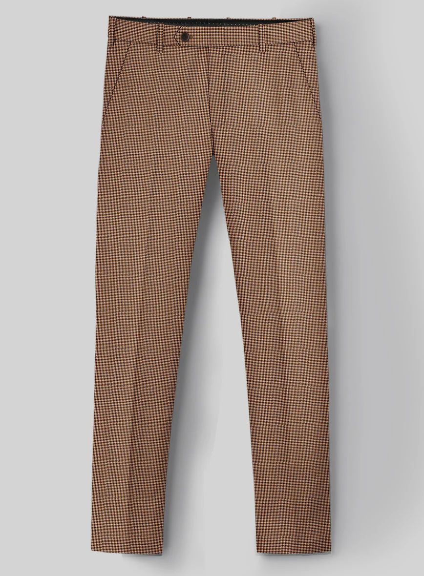 Napolean Delviro Mini Houndstooth Brown Wool Suit - Image 4