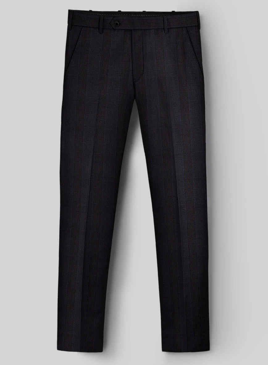 Napolean Devon Check Violet Wool Pants