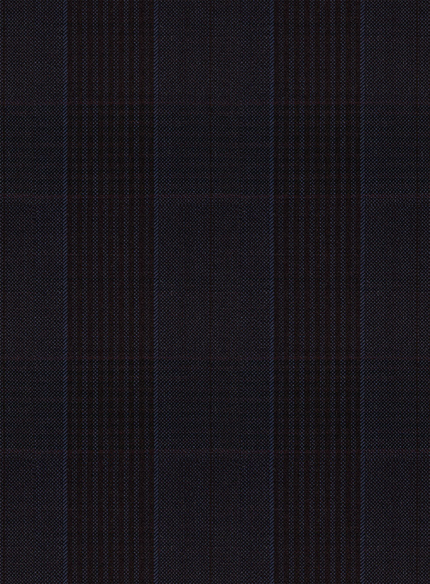Napolean Devon Check Violet Wool Suit - Image 6
