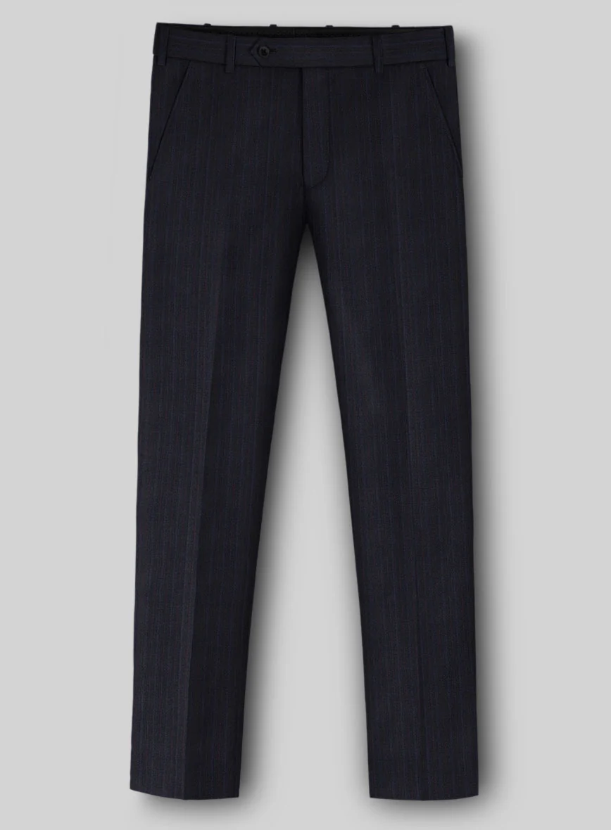 Napolean Elias Stripe Navy Wool Pants