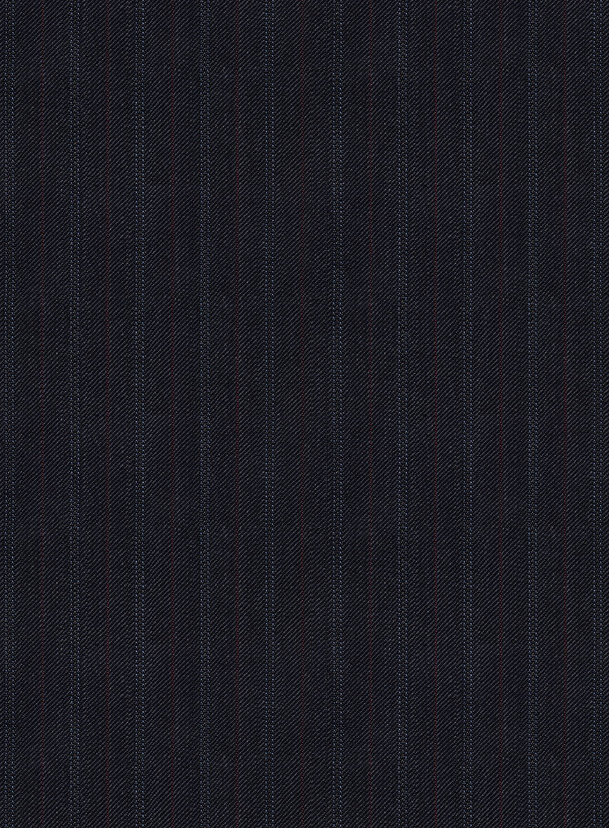 Napolean Elias Stripe Navy Wool Suit - Image 6