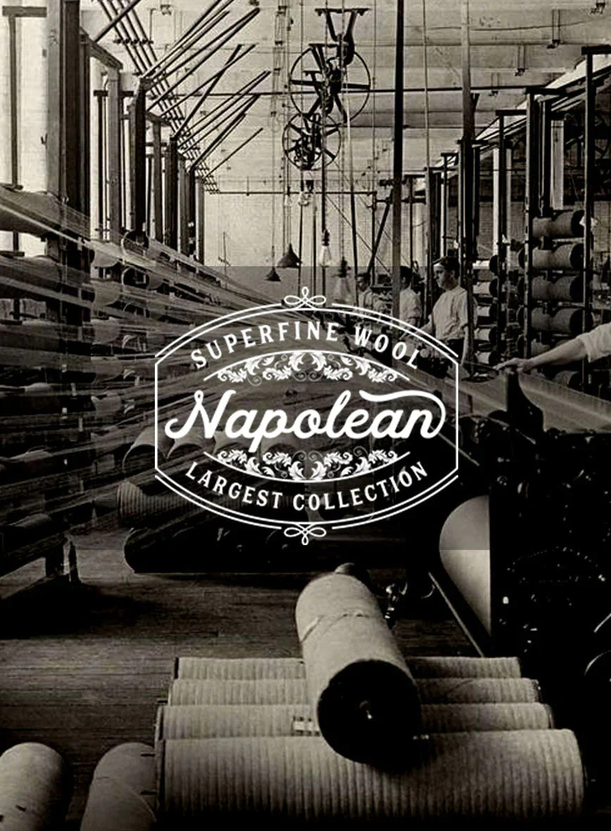 Napolean English Charcoal Wool Jacket - Image 3
