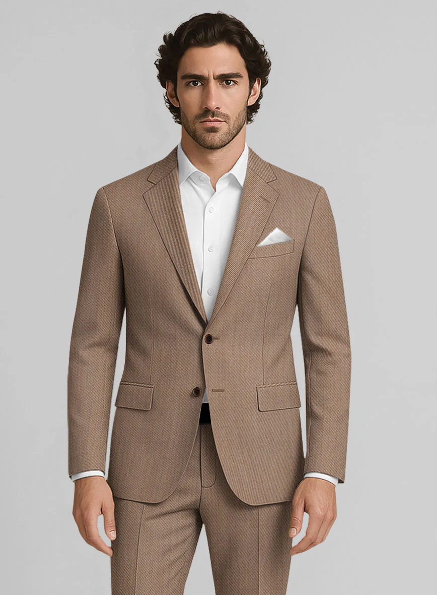 Napolean English Twill Brown Wool Jacket - Image 2