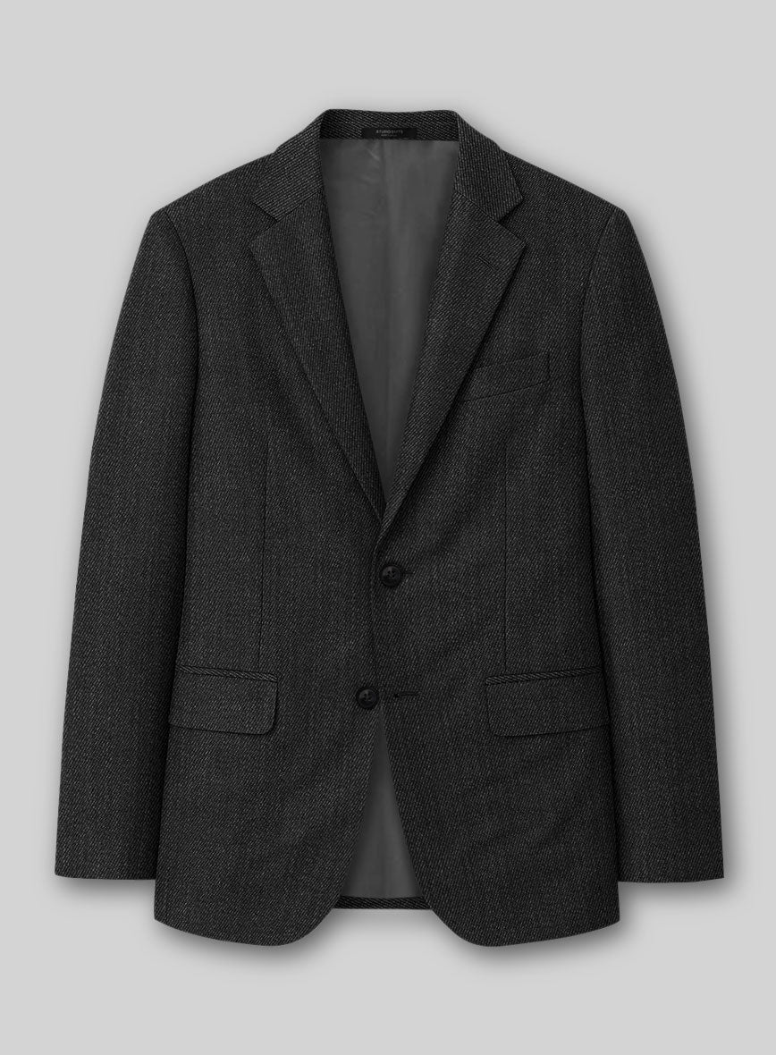 Napolean English Twill Charcoal Wool Jacket