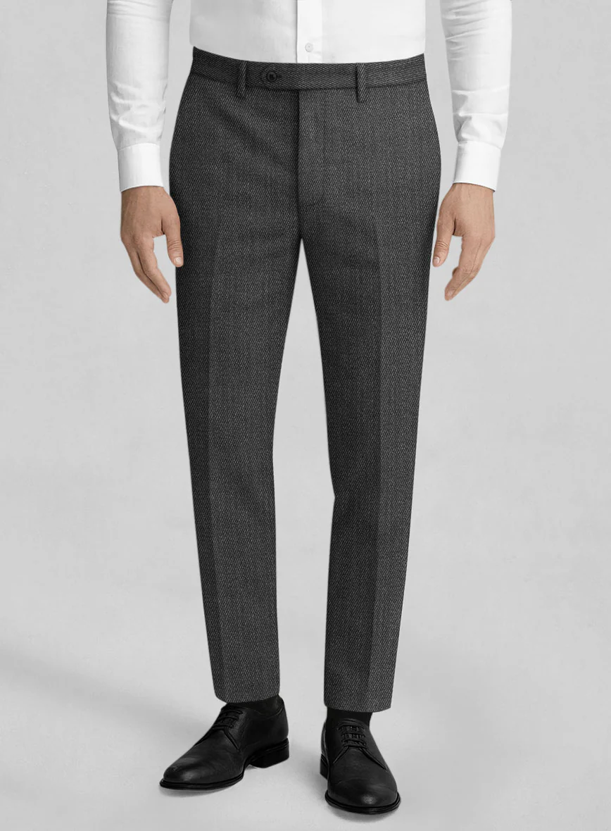 Napolean English Twill Gray Wool Pants